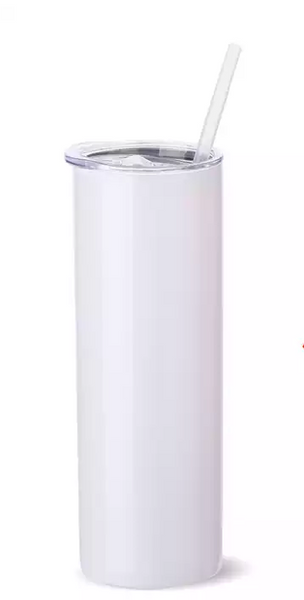 20 oz Straight SHIMMER Sublimation ready skinny tumbler RTS, White Iri –  ACC Sublimation Blanks & Designs