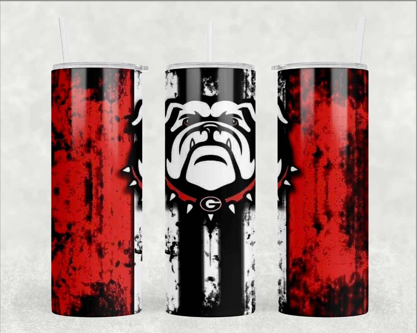 UGA Bulldogs Braves Tumbler Straight Wrap 20oz